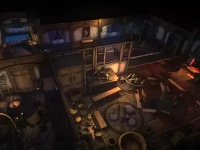 Top-Down Stylized Interiors Low-poly 3D model