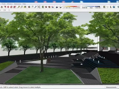 Sketchup Landscape Park H2 Free 3D model