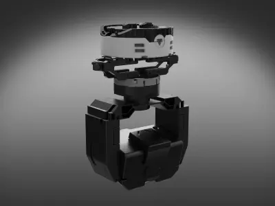 camera dron scifi planet astro 3D model
