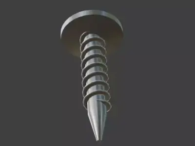 Simple Phillips Head Screw Free 3D model