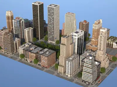 Modeco City 3D model