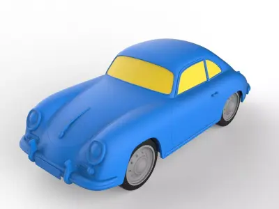 Porsche 356A 1959 Classic Car 3D print model