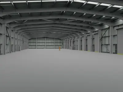 Warehouse Interior 2 Low-poly 3D model