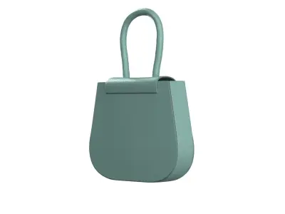 Mint Leather Flap Bag 3D model