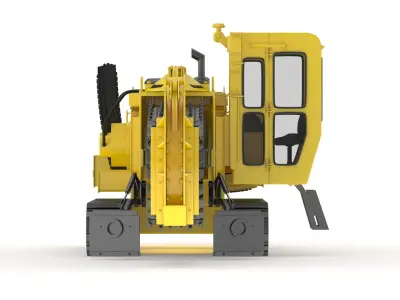 Vermeer T755III Pipeline Trencher 3D model