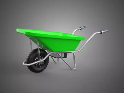 ELECTRIC WHEEL BARROW WHEELBARROW MOTOR GARDEN YARD HAULING FARM 3D model