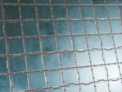 Metal Sci-Fi Plate PBR Seamless Texture