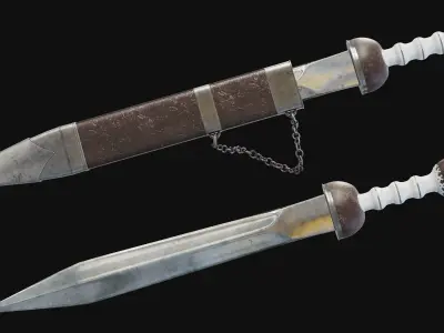 Sword Gladius ancient Roman 3D model