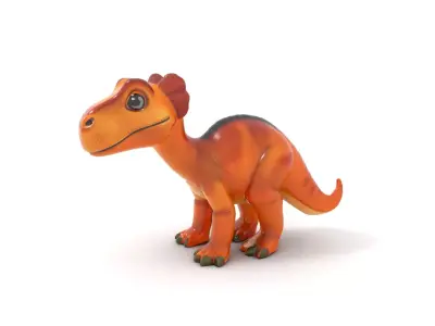 Cartoon Dinosaur Model Pack  Stylized Toy Design Low-poly 3D model