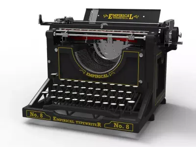 Antique Typewriter 3D model