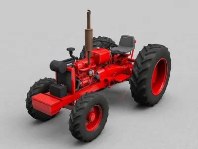 David Brown 1410 1974 Tractor 3D model