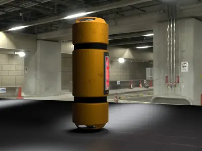 Monster Inc Energy tank Low-poly 3D model