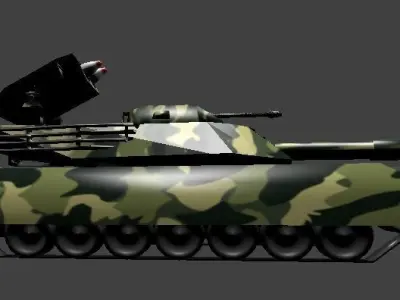 Tanque de Guerra Low-poly 3D model