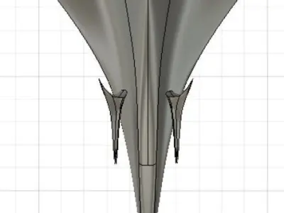 Spacecraft keychain 3D print model