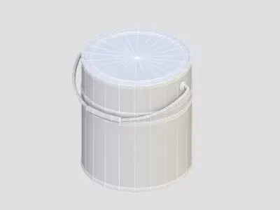 Metal Paint Can Low-poly 3D model