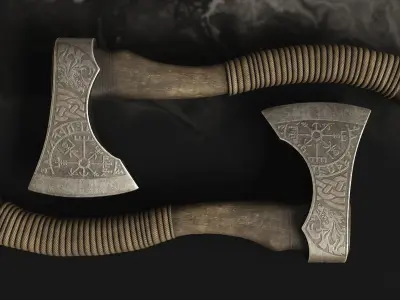 Nordic Axe 3D model