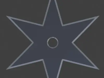 Shurikens- Low-Poly Low-poly 3D model