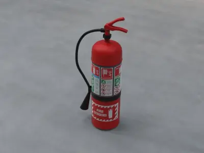 Fire extinguisher 3D model 19