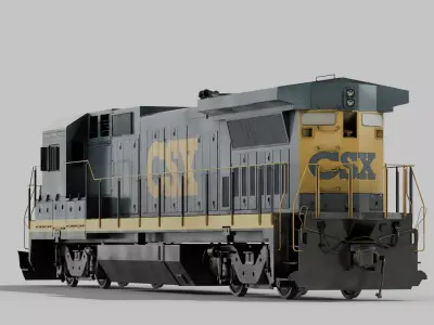 GE B40-8 Diesel Locomotive 3D model