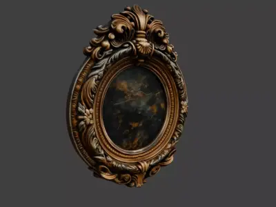 Ornate Reflection Low-poly 3D model