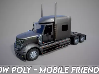 American Truck 2 and upgrades - Mobile Asset Low-poly 3D model