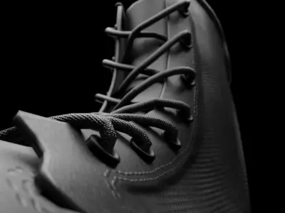 Low Poly Military boot Low-poly 3D model