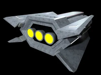 Spaceship 3D model shop