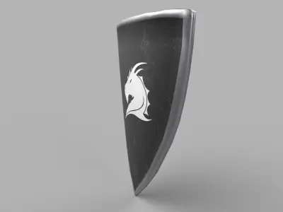 Shield Low-poly 3D model get