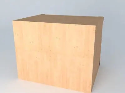 Indiana red pine dresser 3D model