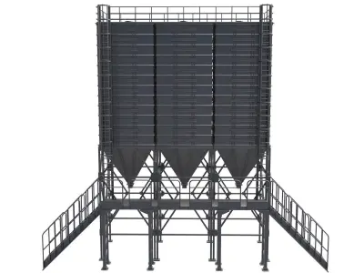 Grain Silo collection  3D model