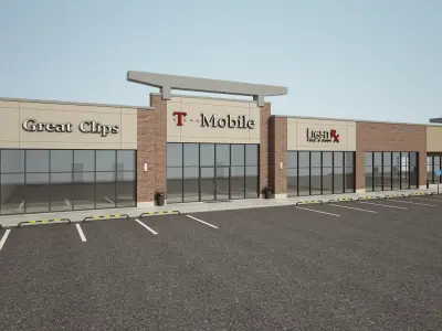 Retail Store Building 3D model get