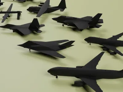 US Air Force 3D Pack 3D model