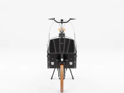 3D Model of Cargobike Long Lite Electric Low-poly 3D model