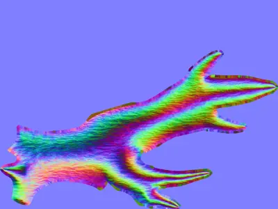 antler Free 3D model