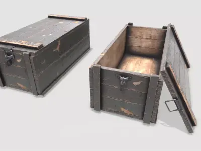 Army Crate 2 Low-poly 3D model
