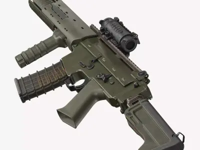 AK5C rifle Low-poly 3D model purchase