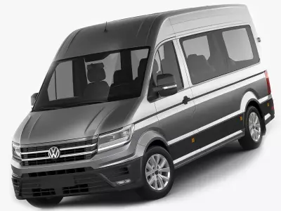 VW Crafter II 2017 L1H2 Bus 3D model