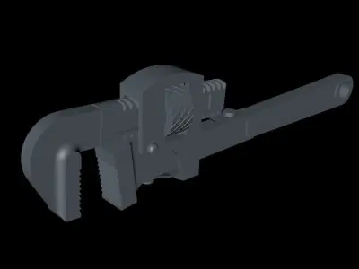 F-type olecranon wrench 3D model
