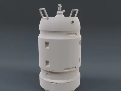 kitchen gas cylinder sci-fi  3D model