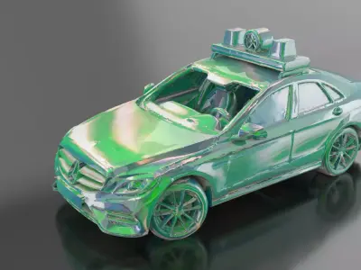 Stylized Concept Car 3D Model Free 3D print model