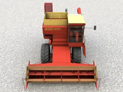 JI CASE 1660 1968 3D model