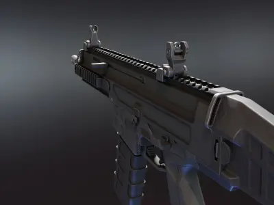 CZ Bren 2 NATO Low-poly 3D model