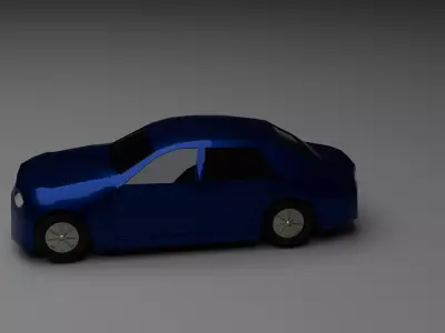 Low Poly SUV Vehicle Game-Ready FBX OBJ Low-poly 3D model