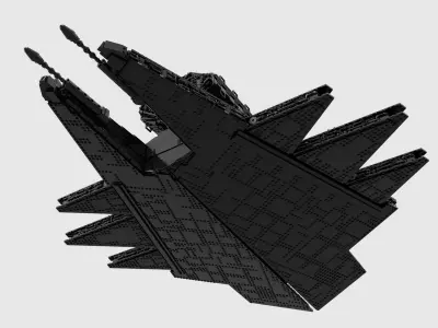 battle class capital ship 3D model