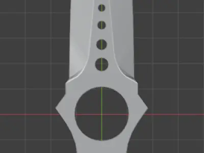 Throwing Knife Free low-poly 3D model