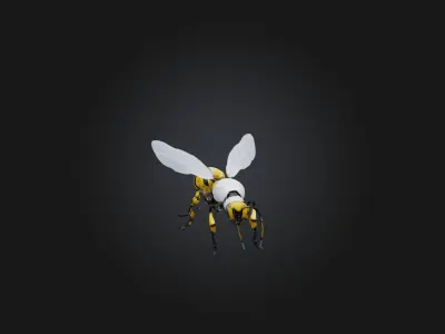RoboBee Model Low-poly 3D model