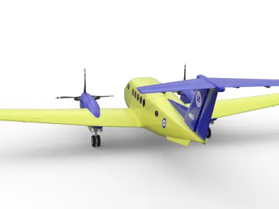 Beechcraft Hellenic Air Force Livery 3D model