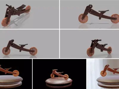 bike art fusion 3D print model