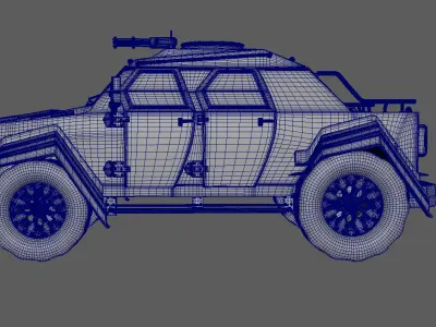 Military Vehicule TERRADYNE 3D model