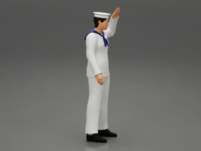 Navy sailor hi-res 3D print model